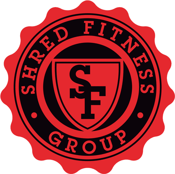 Shred Fitness Logo - Emblem (600x597), Png Download
