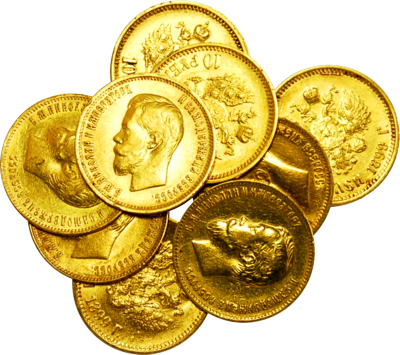 Psd Gold Coins - Gold Money Png (400x355), Png Download