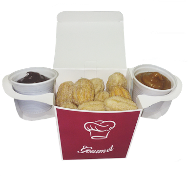 Resultado De Imagem Para Embalagem Para Mini Churros - Embalagem Para Mini Churros (384x384), Png Download