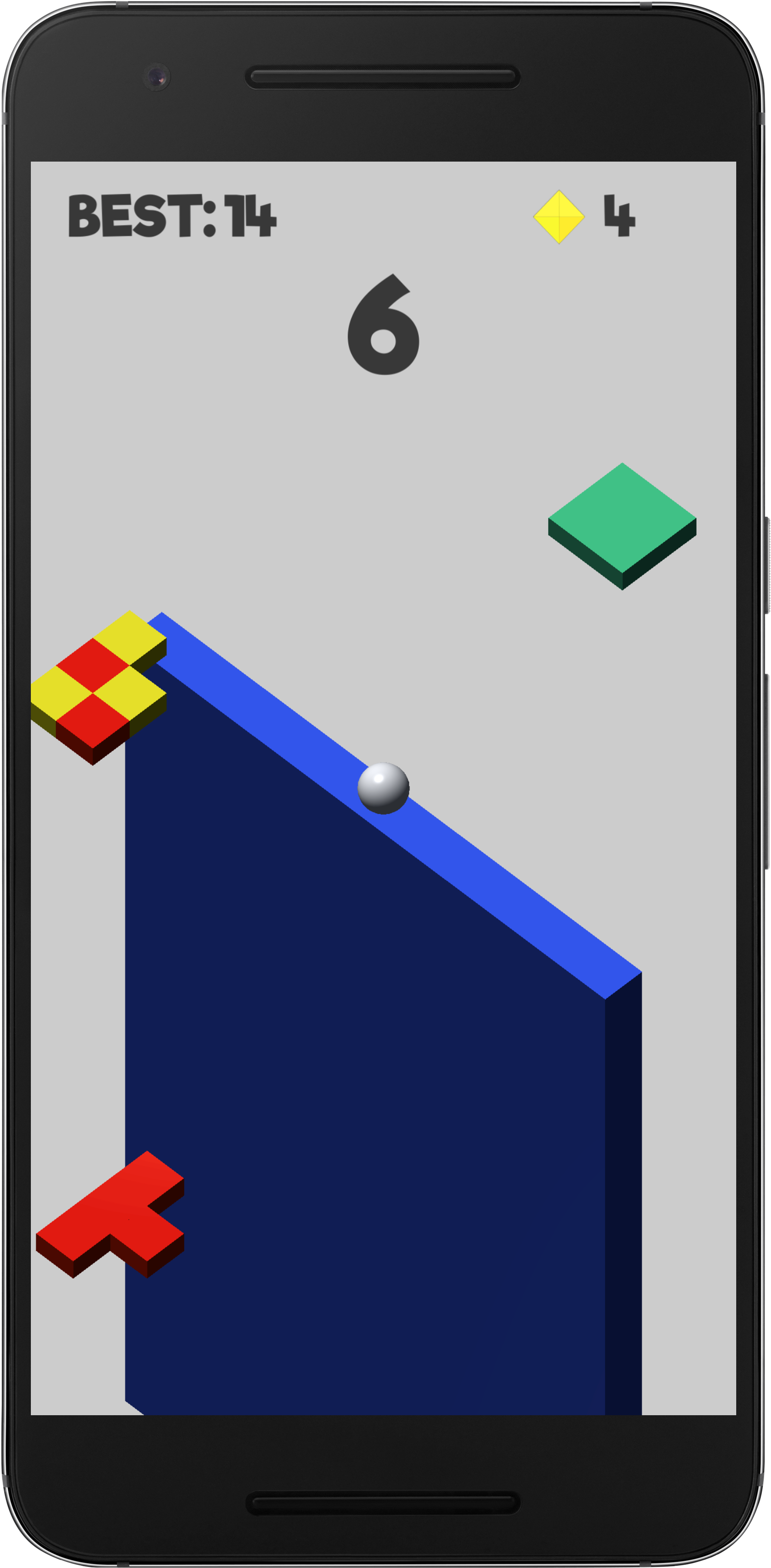 Collect The Gold Coins And Avoid The Obstacles By Tapping - Smartphone (2073x3701), Png Download