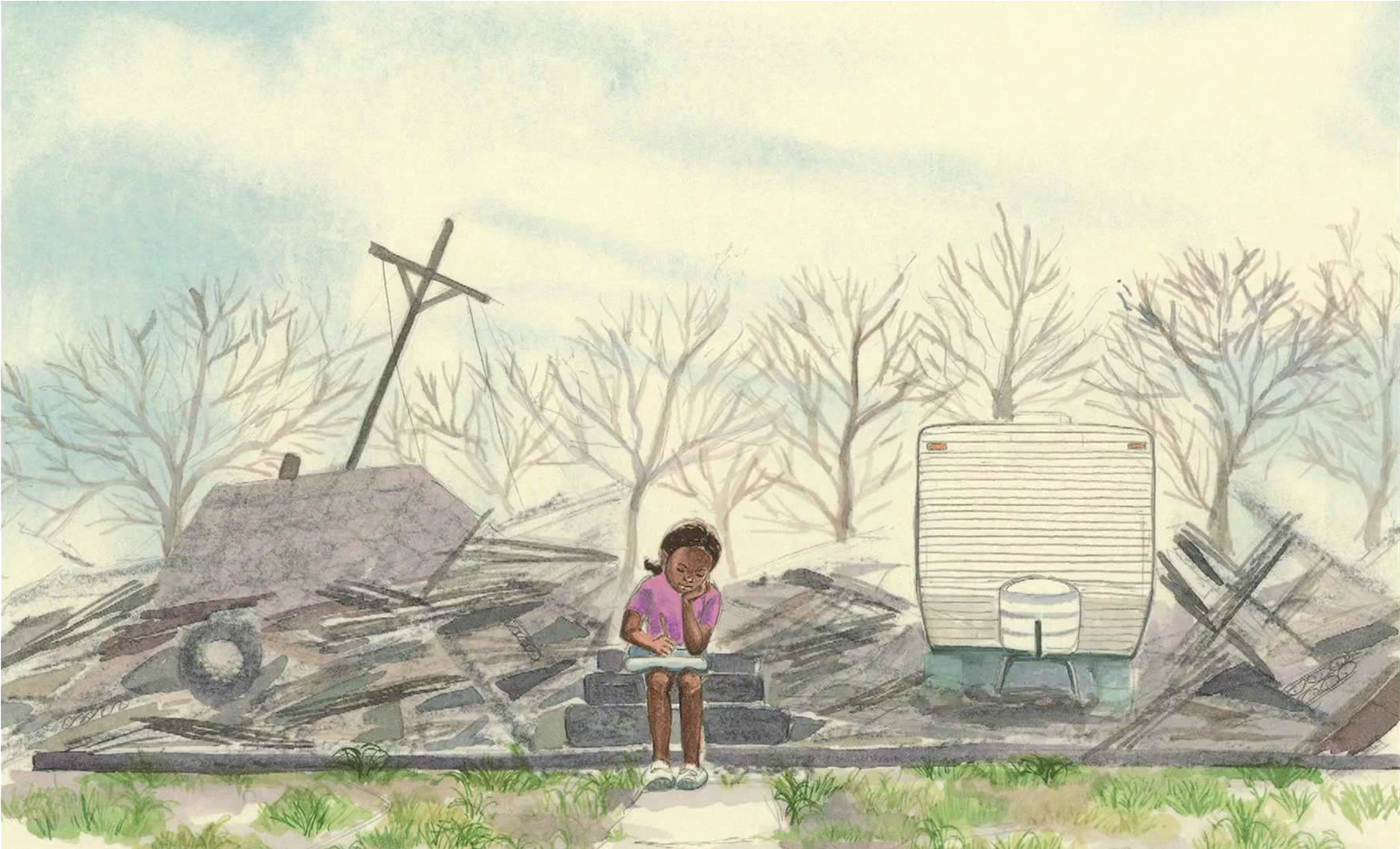 On The Imperialist 'charity' Of Rebuilding Caribbean - Drawing (1778x1510), Png Download