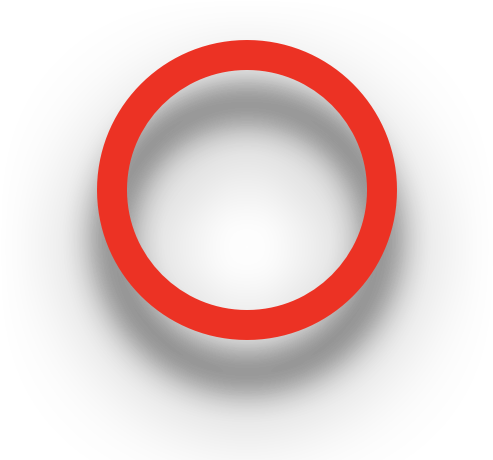 Pareto Icon - Red Hollow Circle No Background (540x540), Png Download