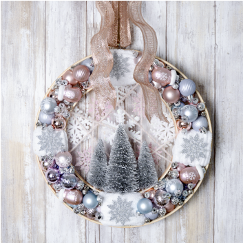 Pastel Holiday Dreamcatcher Wreath - Christmas Day (539x352), Png Download