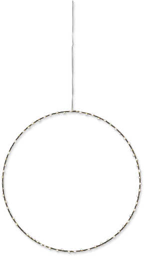 Black Metal Circle Led Light Decoration - Black Metal (473x630), Png Download