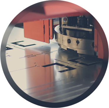 Sheet Metal Circle - Cnc Punching Machine (371x370), Png Download