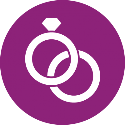 Icon Clipart Wedding Ring Png Images - Wedding Icon Png (400x400), Png Download