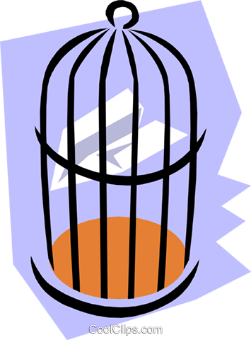 Birdcage Royalty Free Vector Clip Art Illustration (355x480), Png Download