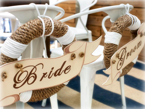Beach Theme Wedding Table Decorations (500x375), Png Download