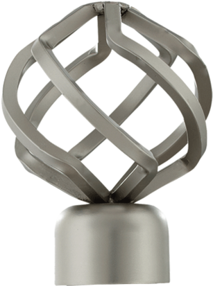 Finestra Drapery Hardware Fm106 Bird Cage Finial (600x600), Png Download