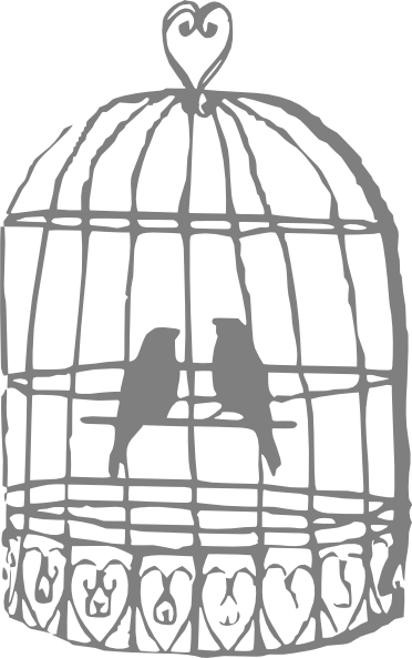 Birdcage Clipart - Clipartfest - Birdcage Drawing (372x593), Png Download