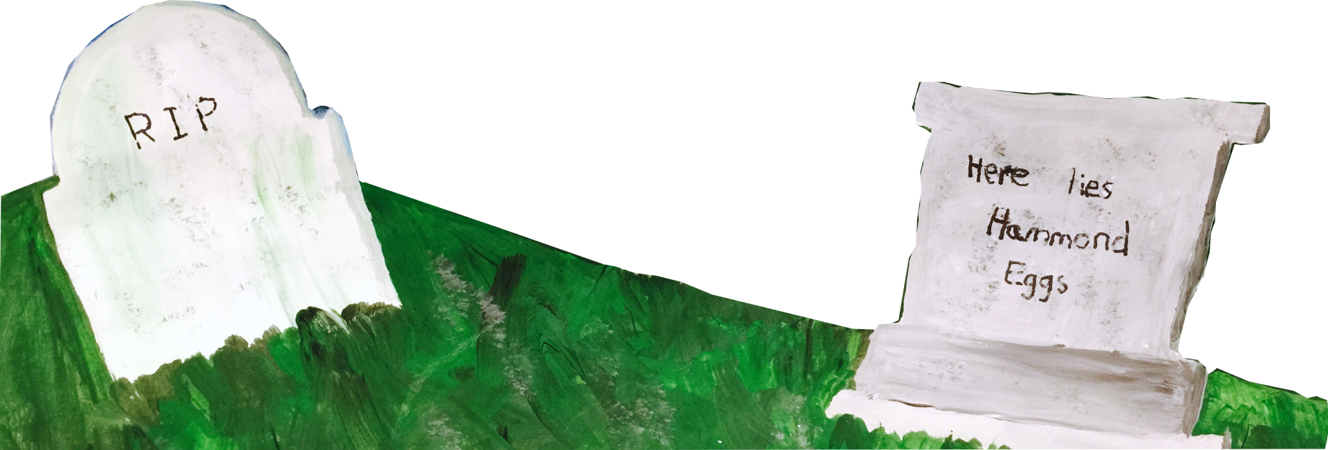 Graveyard Front - Grass (1920x651), Png Download