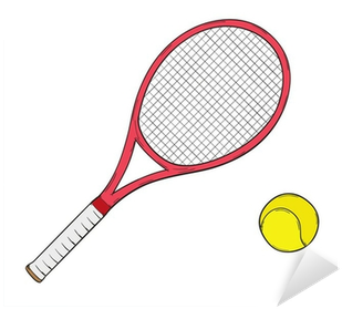 Tennis Racket And Ball (400x400), Png Download