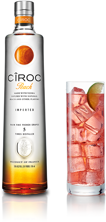 On The Beach With Ciroc Peach - Ciroc Peach (425x803), Png Download