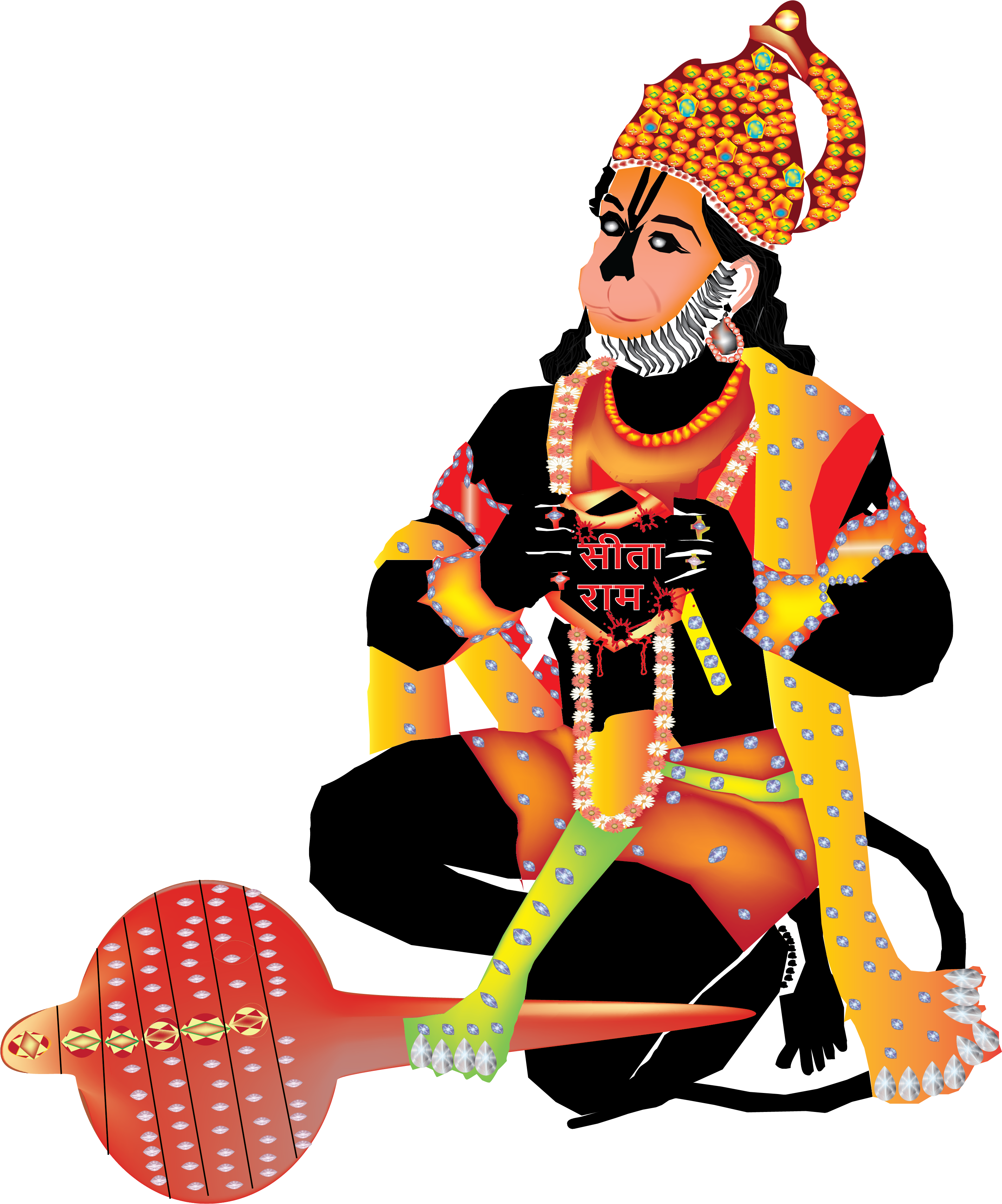 Jai Shree Ram Jai Bala Ji Digital Art - Jay Shree Ram Png (4106x3426), Png Download