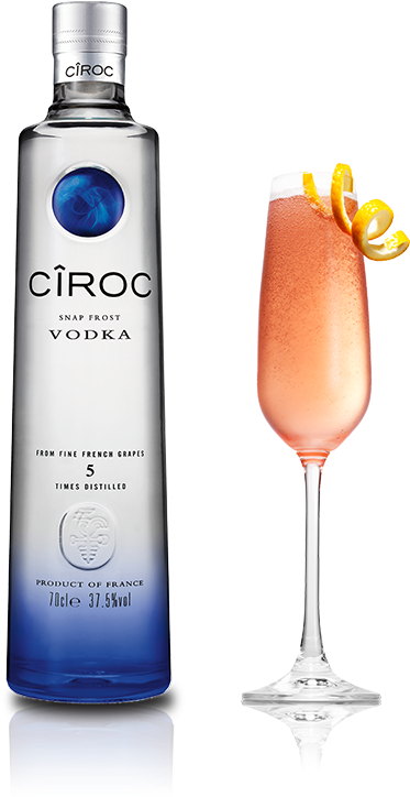 Champagne Cosmo Ciroc Coconut Vodka 1 L Bottle Full Size Png Download Seekpng