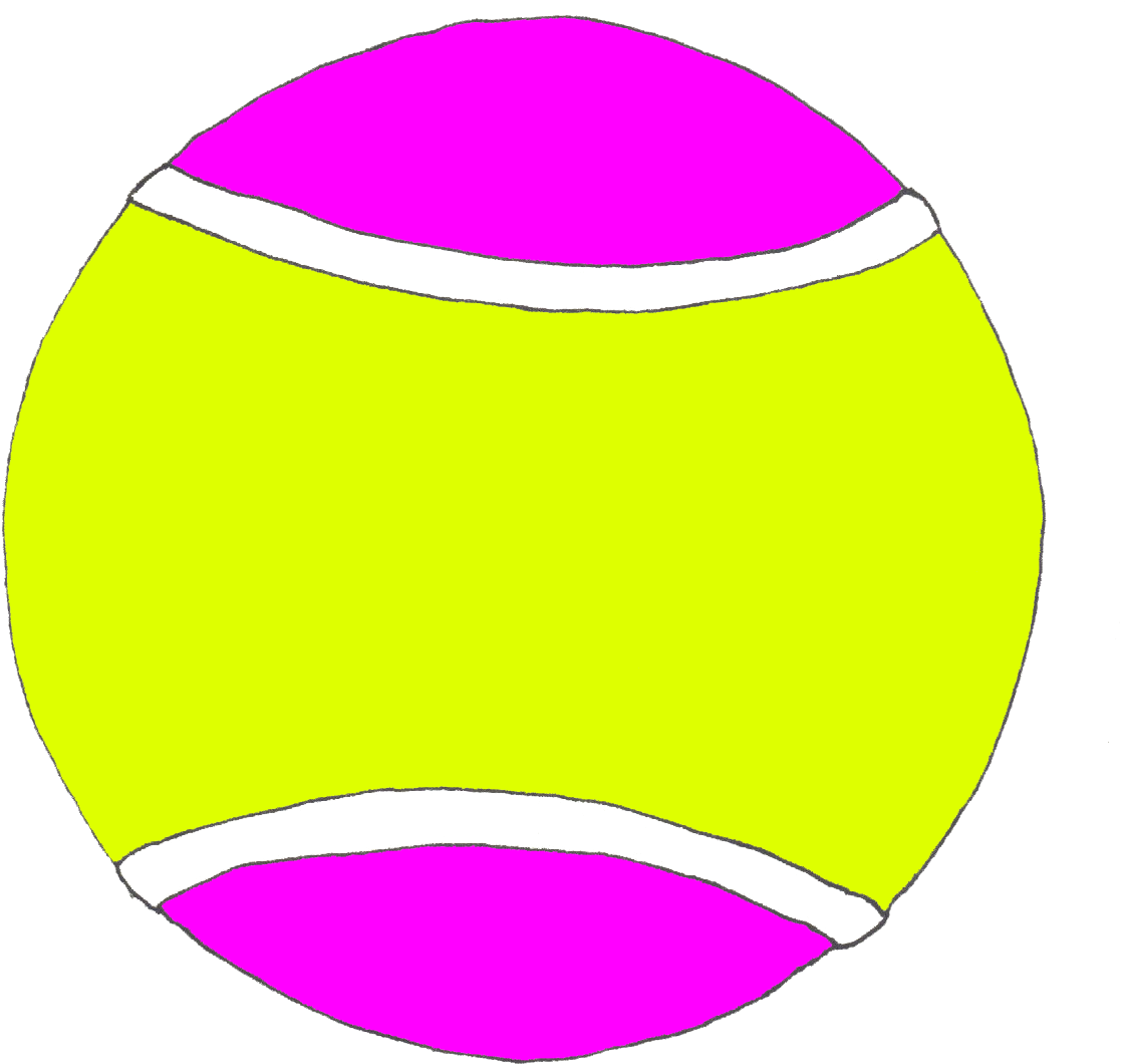 Tennis Ball Clipart Sports Ball - Tennis Ball (1211x1073), Png Download