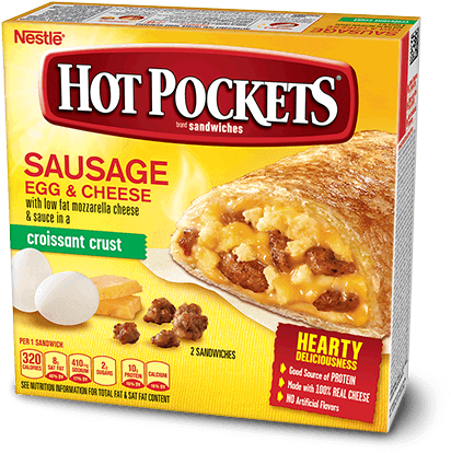 Hot Pocket Breakfast Sandwiches (516x516), Png Download