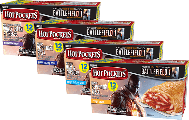 Flavor Of Hot Pockets - Hot Pockets Hot Pocket Pepperoni 12 Pk, 54 Oz (frozen) (612x387), Png Download