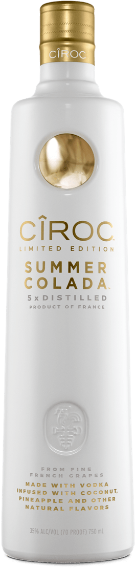Ciroc Summer Colada Vodka Is A Limited Edition Vodka - Ciroc Summer Colada Flavoured Vodka (371x1280), Png Download