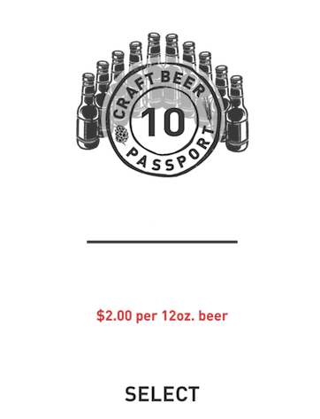 This Is An Image Of A The 10 Stamps Plan From The Craft - Beer (361x650), Png Download