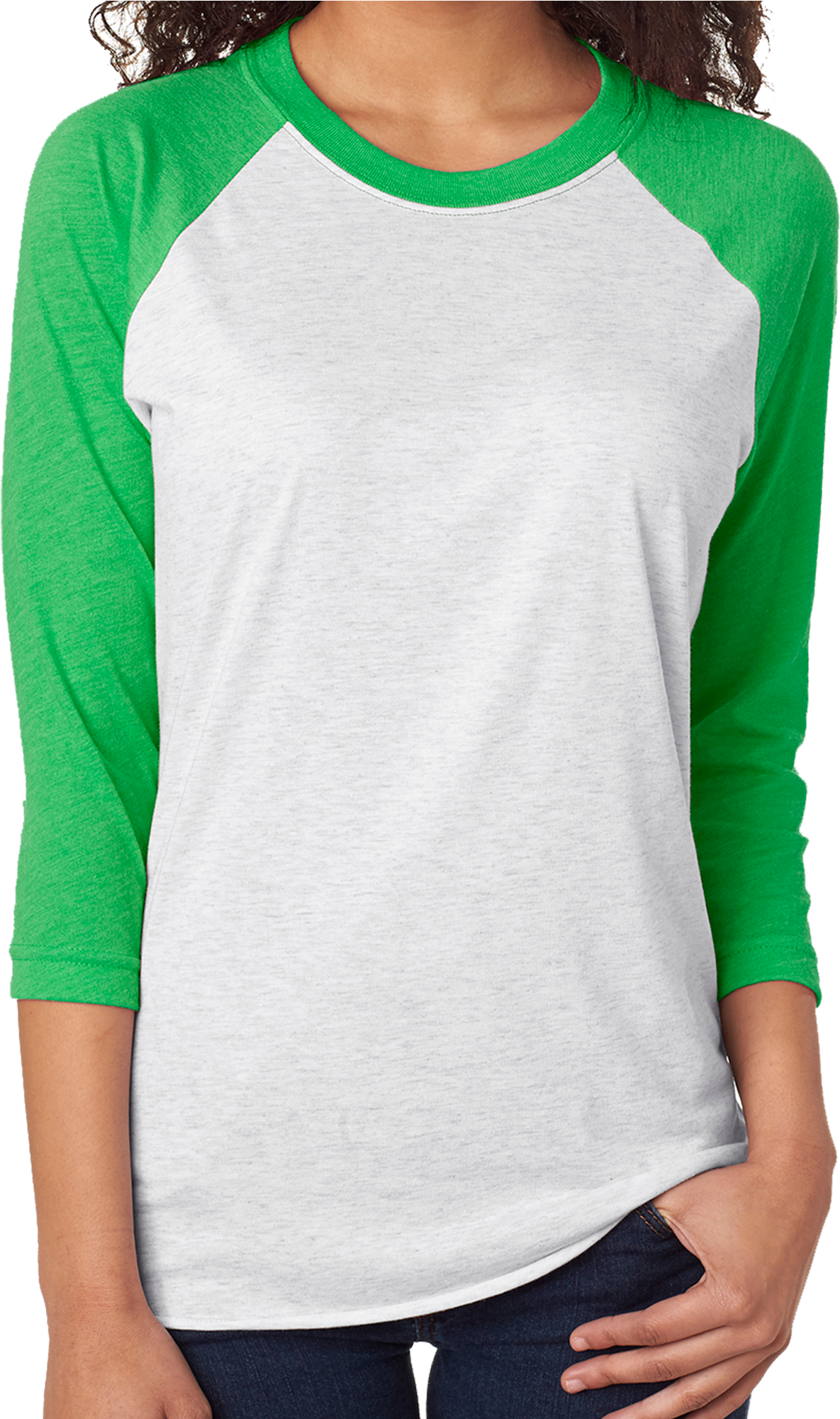 Watercolor Steer Tri-blend Unisex 3/4 Raglan - Jiffy Shirts Raglan (1334x2000), Png Download