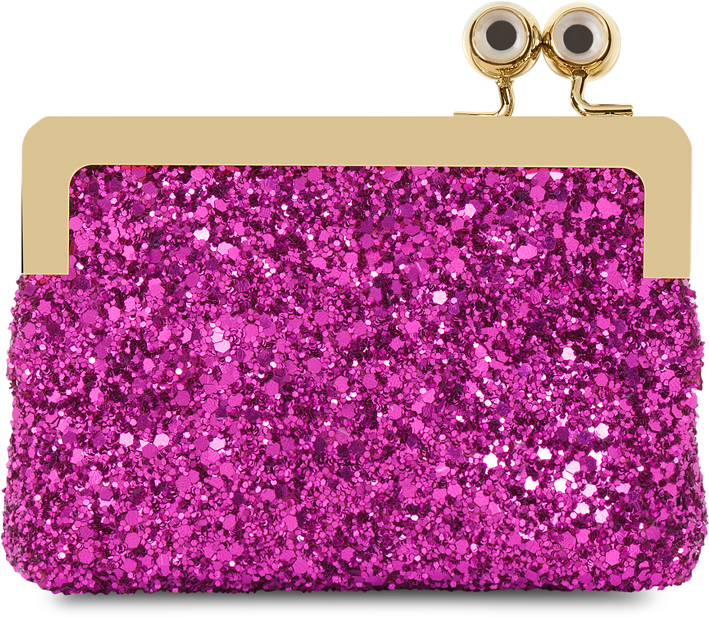 Crafted In Fuchsia Pink Glitter And Embellished With - Coin Purse (2880x2160), Png Download