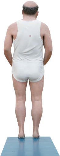 Sculpture With Artistic Painting 175 X 200 X 50 Cm - Standing (804x536), Png Download