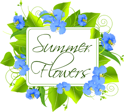 Grab This Free Summer Flower Clip Art - Transparent Blue Mother's Day (400x359), Png Download