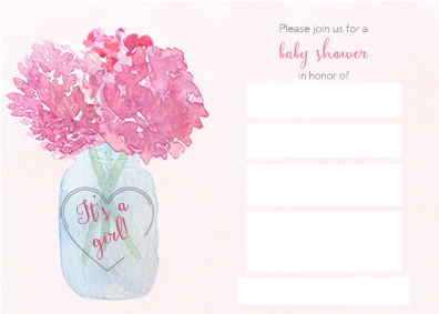 Error Message - Hydrangea Jar, Bridal Shower, Thank You Cards, Purple, (400x400), Png Download