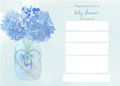 Error Message - Hydrangea Jar, Bridal Shower, Thank You Cards, Purple, (400x400), Png Download