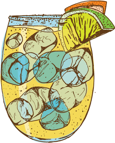 Top Shelf Margarita - Illustration (800x800), Png Download