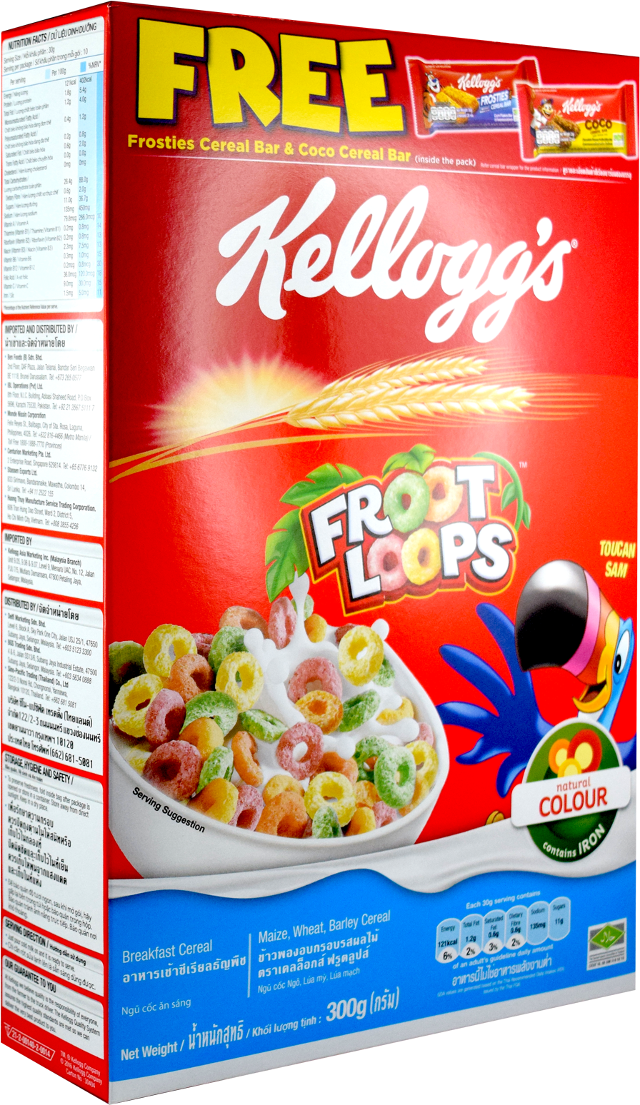 Fruit Loops Png - Kellogg's Fruit Loops Malaysia (1600x1600), Png Download