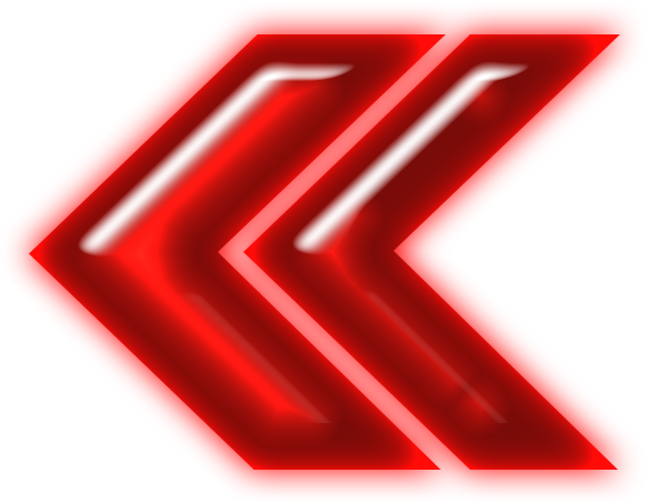 Neon Arrow Png - Red Double Arrow Png (591x591), Png Download