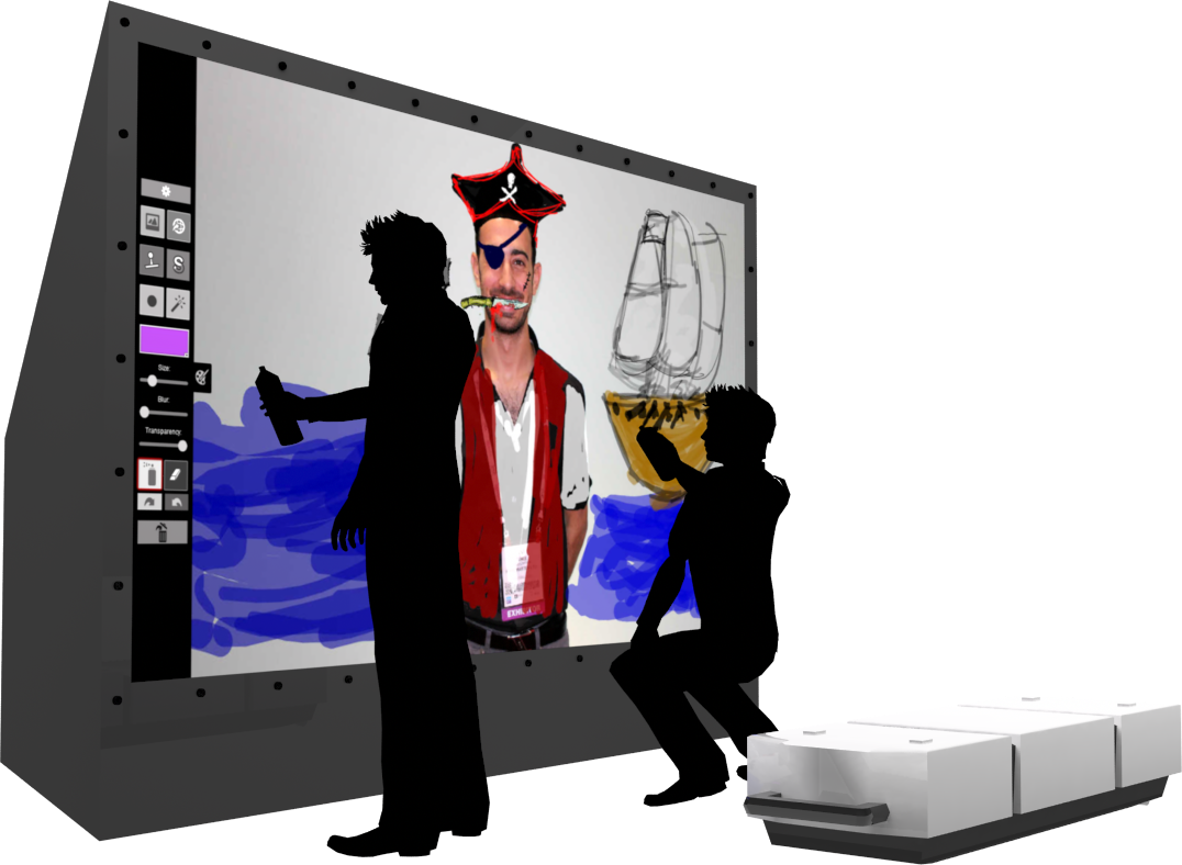 Air Graffiti Wall 3d Render - Digital Graffiti Wall Png (1076x788), Png Download