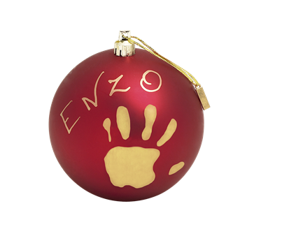 Baby Art My Christmas Fairy Bauble (red) (413x348), Png Download