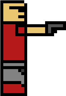Guy W Gun (300x470), Png Download