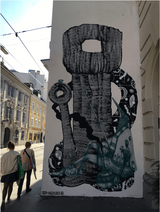 Street Art Workshop Vienna Ruin Perk Friend01 - Vienna (700x700), Png Download