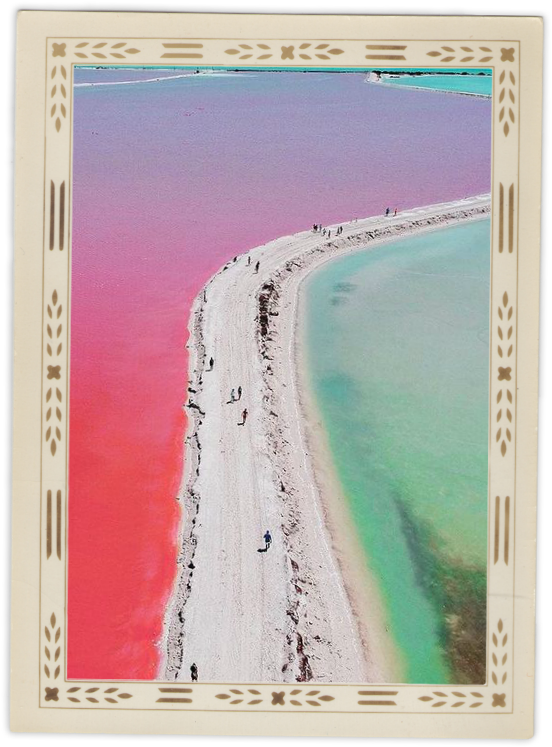 Pink Lakes - Laguna Rosada De Merida (710x756), Png Download