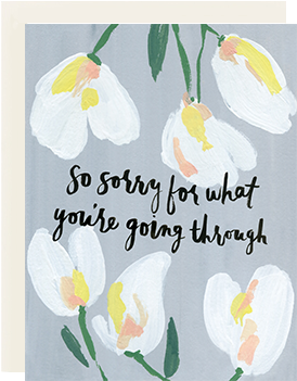 So Sorry Card - Sympathy Card (396x396), Png Download