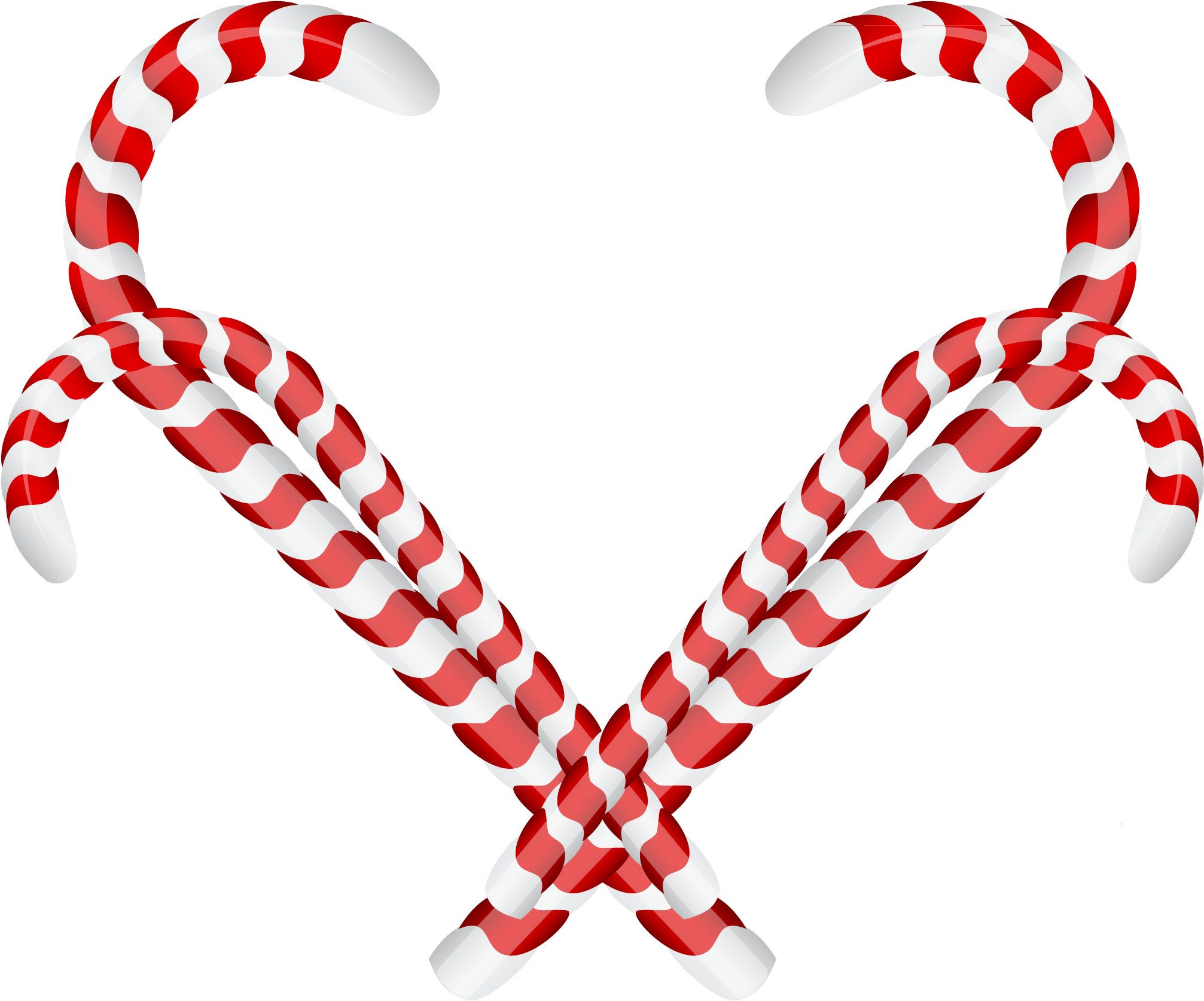Christmas Png Candy Cane Heart (2140x1802), Png Download