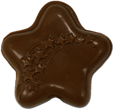 Shooting Stars Lollipop - Chocolate (500x500), Png Download