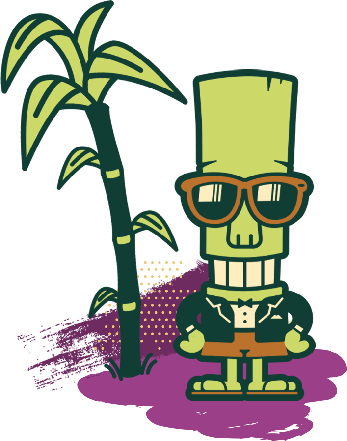 Mix It Up And Keep The Energy High With Rockin' Beverage - Sugar Cane Cartoon (707x897), Png Download