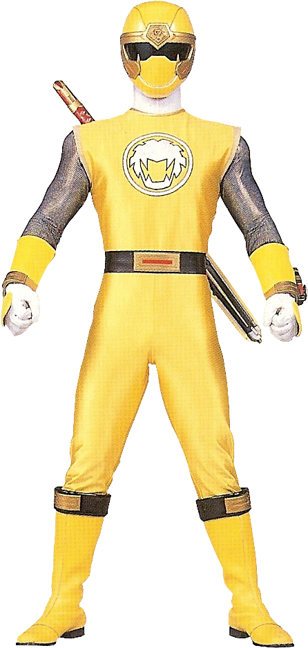 Prns-yellow - Power Ranger Fuerza Salvaje (472x950), Png Download