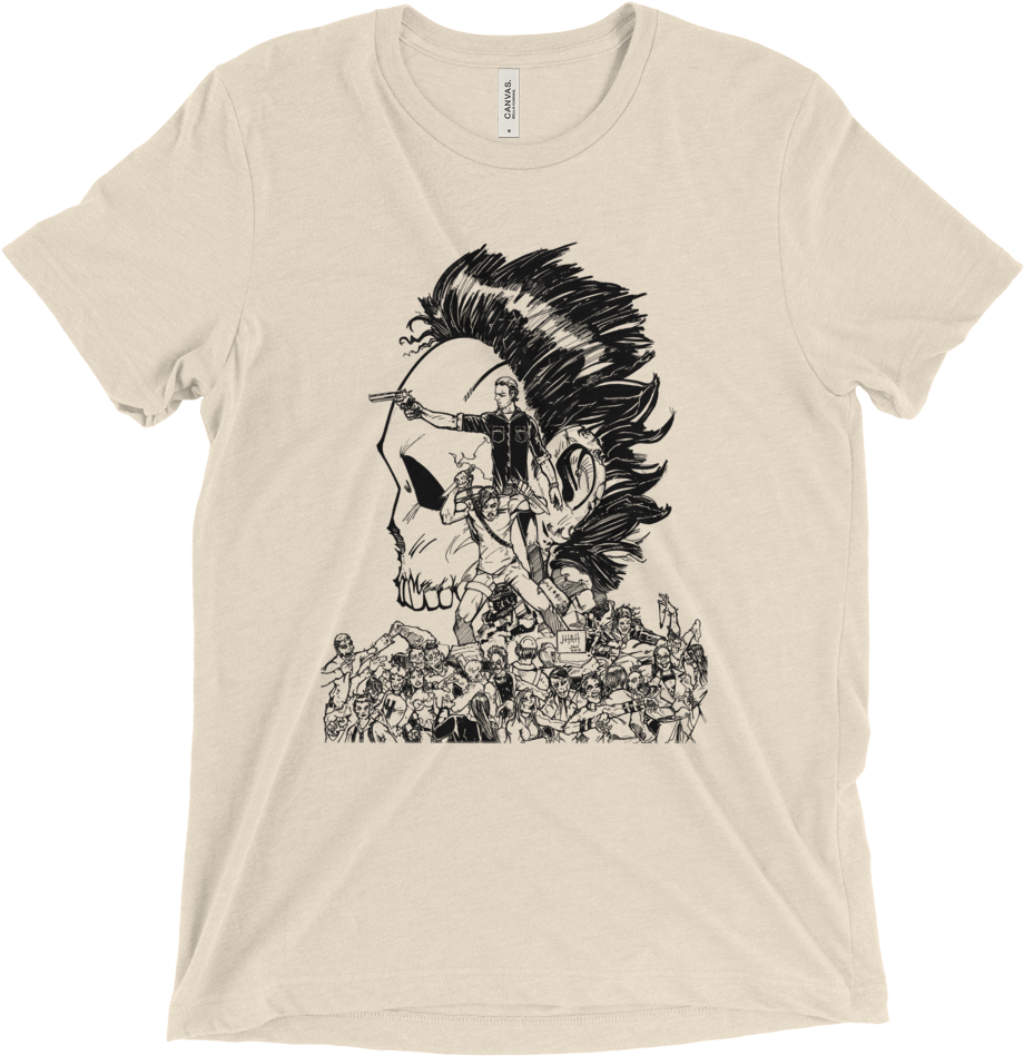 Crouching Redneck, Hidden Badass Tee - T Shirt Print Artistic (1000x1000), Png Download