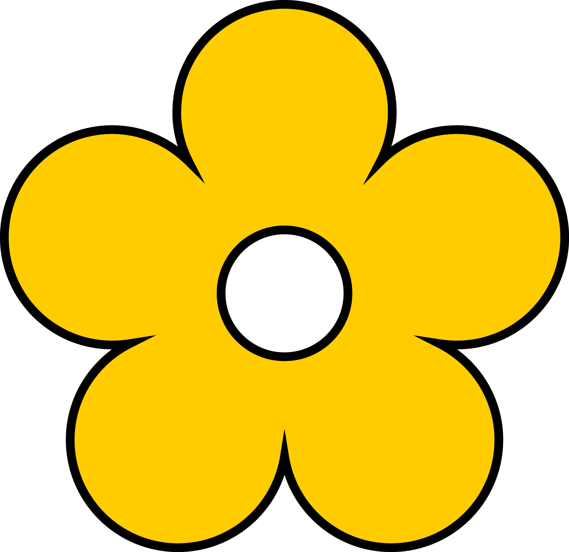 Club Penguin Flower Thepix Clip Art - Clip Art Flowers Png (1907x1850), Png Download