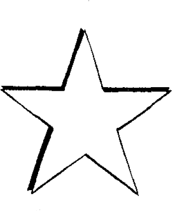 North Star Png - Star Drawing (518x438), Png Download