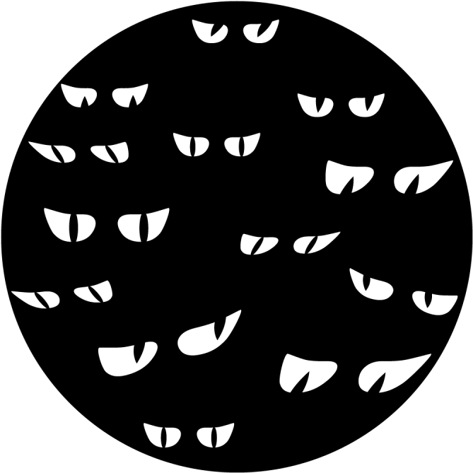 Evil Eyes - Apollo Evil Eyes Steel Gobo Ms-3034 (800x800), Png Download