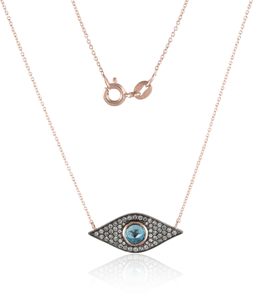 Evil Eye Necklace - Locket (1000x1000), Png Download