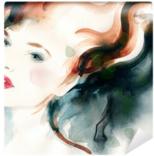 Abstract Watercolor - Art Print: Ismagilova's Abstract Watercolor .woman (400x400), Png Download