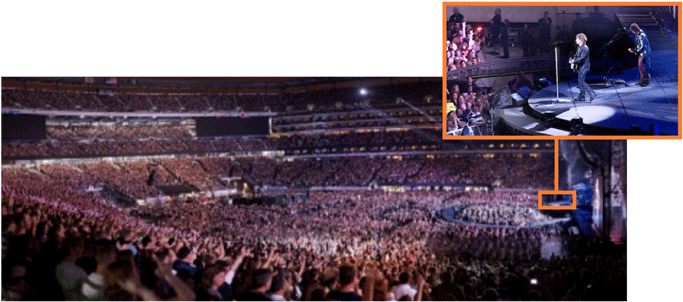 Enjoy Concerts With Gigapan And Find Every Face In - Bon Jovi Concert Crowd (688x311), Png Download